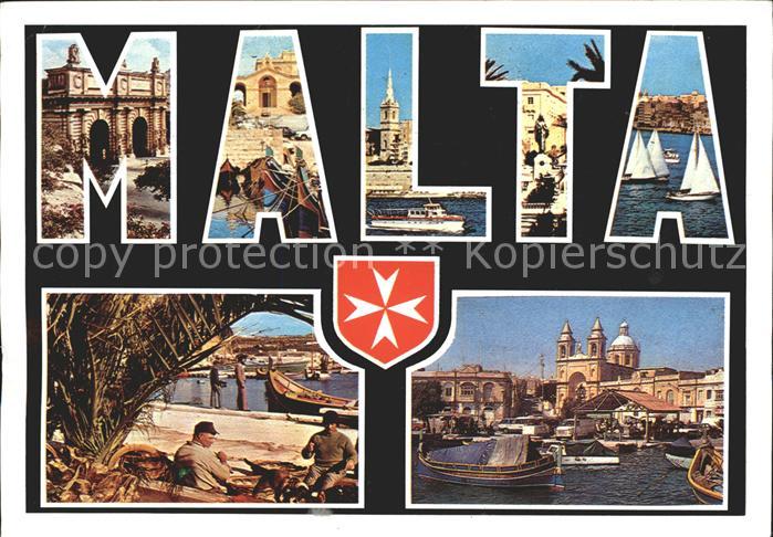 Malta Kirche Hafen Boote