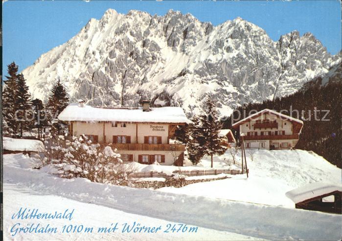 Mittenwald Bayern Berggasthaus-Pension Groeblalm