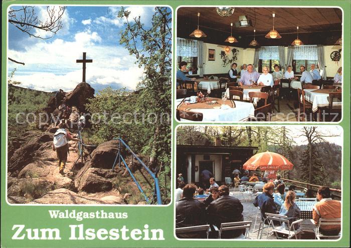 Ilsenburg Harz Waldgasthaus Zum Ilsestein Gipfelkreuz Terrasse