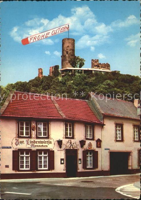 Bad Godesberg Gastwirtschaft Zur Lindenwirtin Aennchen mit Godesburg