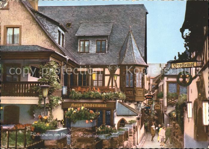 Ruedesheim Rhein Drosselgasse Hotel Lindenwirt
