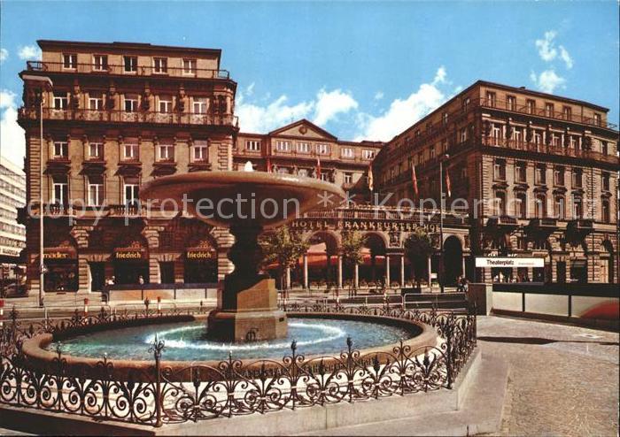 Frankfurt Main Hotel Frankfurter Hof am Kaiserplatz Brunnen
