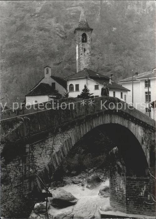 Ticino Tessin Steinbruecke Kirche