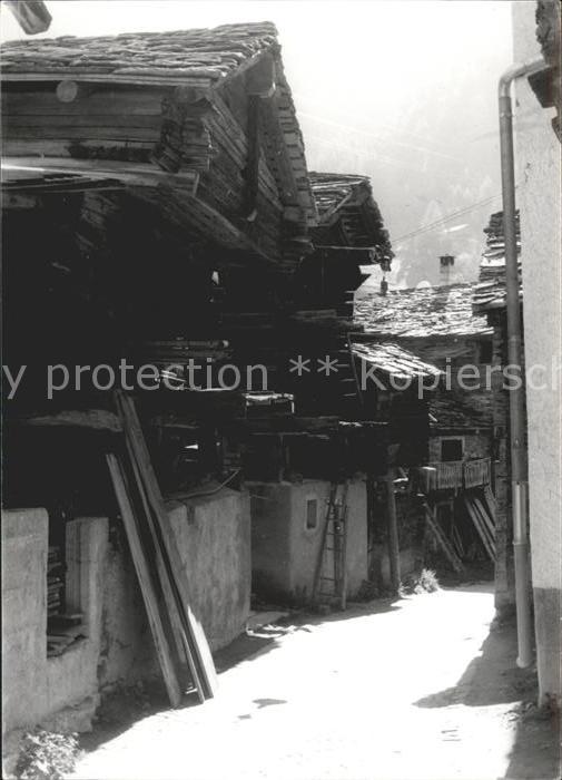 Zermatt VS Alte Dorfpartie Gasse