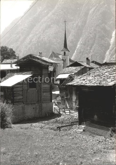 Valais Wallis Kanton Dorfpartie