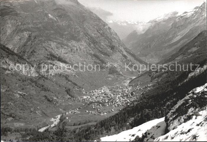 Valais Wallis Kanton Thal Dorf