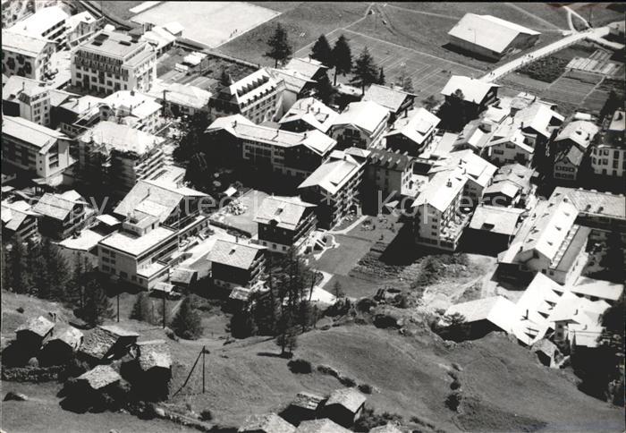 Zermatt VS Blick von Alterhaupf Hotel-St.Theodul Hotel-Alphubel Seilerhaus