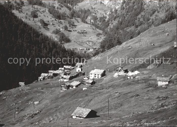 Valais Wallis Kanton Berghaeuser