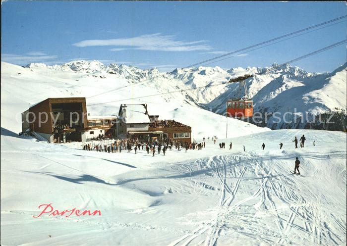 Seilbahn Davos-Parsenn Parsennhuette Silvrettagruppe Verstanklahorn