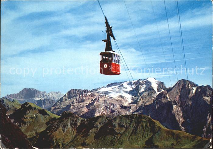 Seilbahn Dolomiti Funivia Passo Pordoi Marmolada