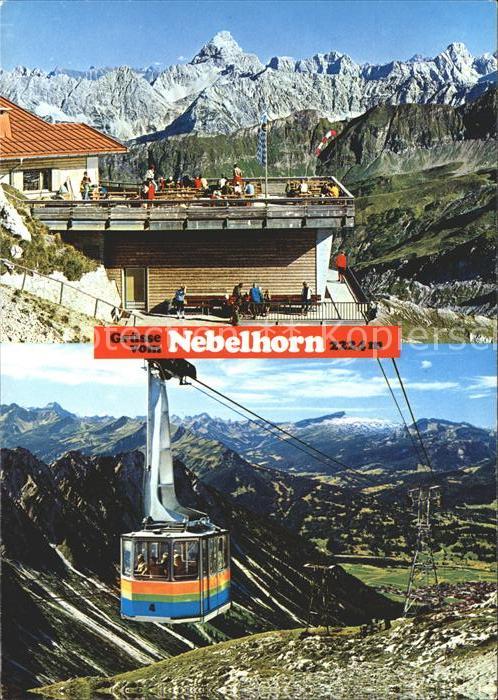 Seilbahn Nebelhorn Oberstdorf Allgaeu Gipfelhuette Hoher Ifen