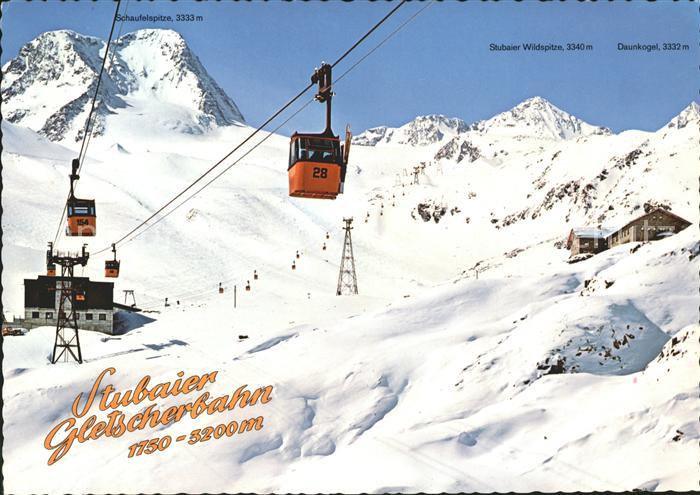 Seilbahn Stubaier Gletscherbahn Mittelstation Fernau Dresdnerhuette