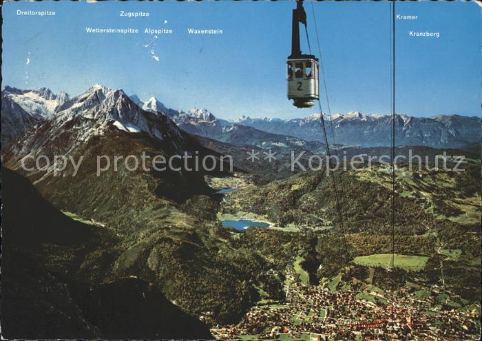 Seilbahn Karwendelbahn Mittenwald Zugspitzgruppe