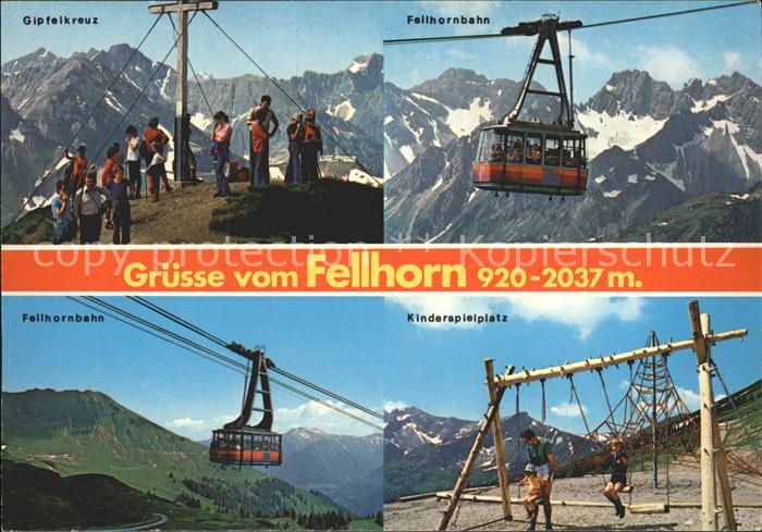 Seilbahn Fellhorn Oberstdorf Hochallgaeu Kinderspielplatz Gipfelkreuz