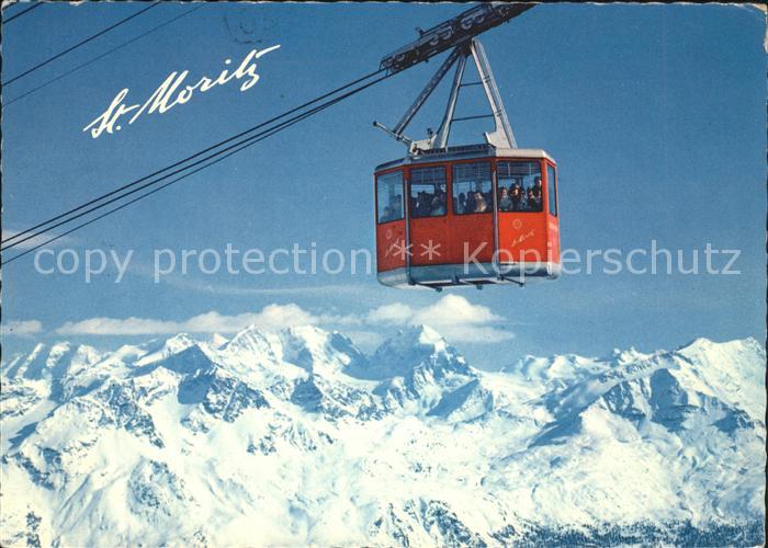 Seilbahn Corviglia-Piz Nair St. Moritz Berninagruppe