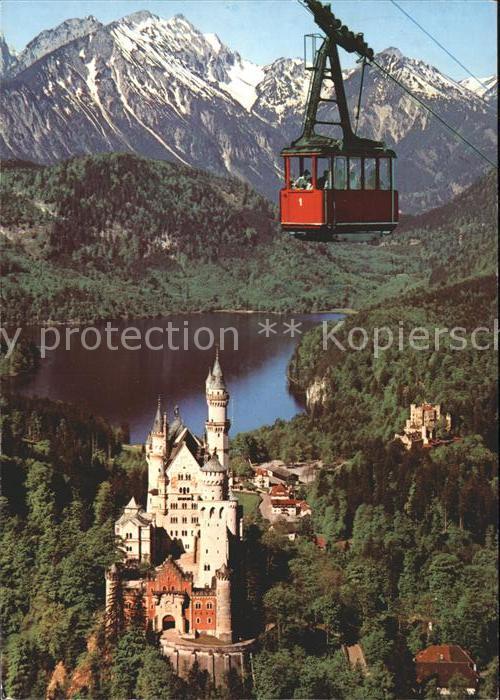 Seilbahn Tegelberg Schloss Neuschwanstein Hohenschwangau Alpsee