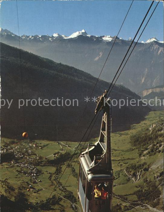 Seilbahn Leukerbad Gemmipass Weisshorn Matterhorn Dt. Blanche