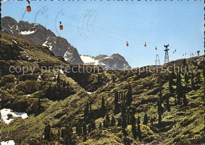 Seilbahn Stubaier Gletscherbahn Mutterbergalm Mittelstation Fernau