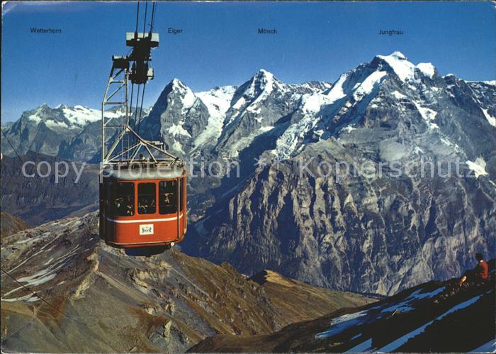 Seilbahn Schilthorn Eiger Mönch Jungfrau