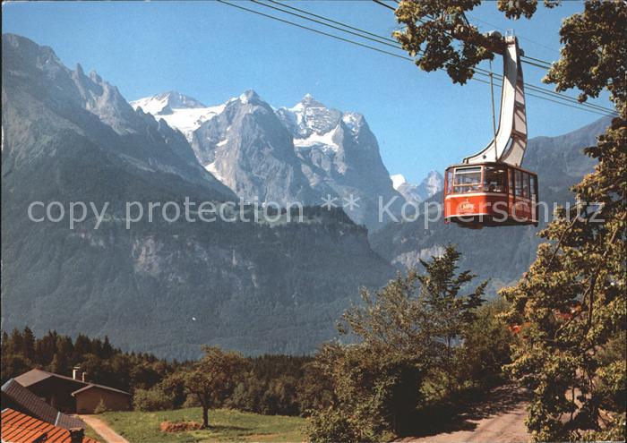 Seilbahn Meiringen-Hasliberg Wetterhorngruppe Moench Eiger