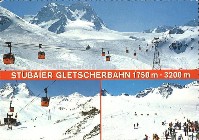 Seilbahn Stubaier Gletscherbahn Gletscherlift Schaufelspitze