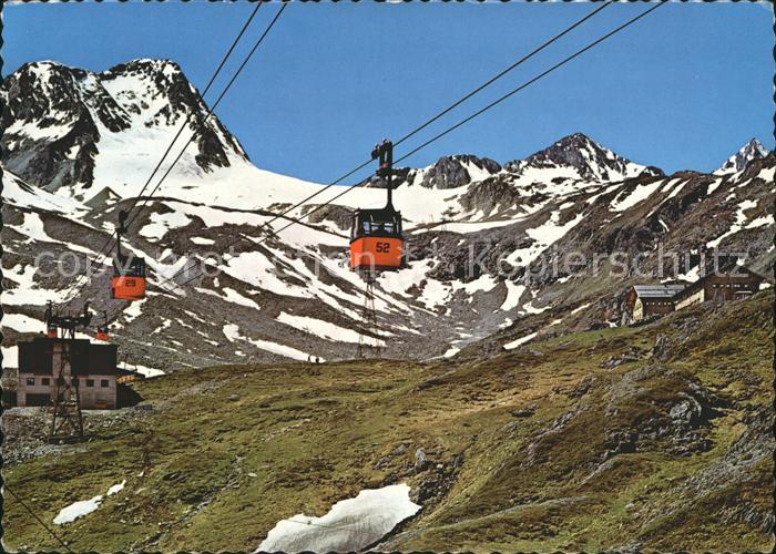 Seilbahn Stubaier Gletscherbahn Sektion 1 Mittelstation Fernau Sektion 2 Eisgrat