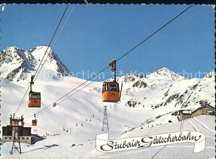 Seilbahn Stubaier Gletscherbahn Tirol Mittelstat