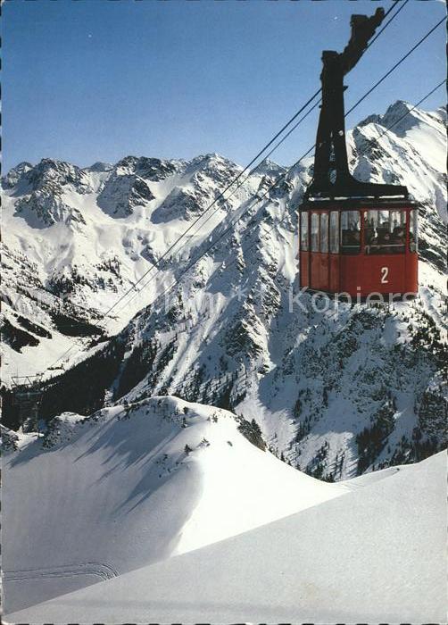 Seilbahn Walmendingerhorn Schafalpen Zwoelferkopf Mittelberg