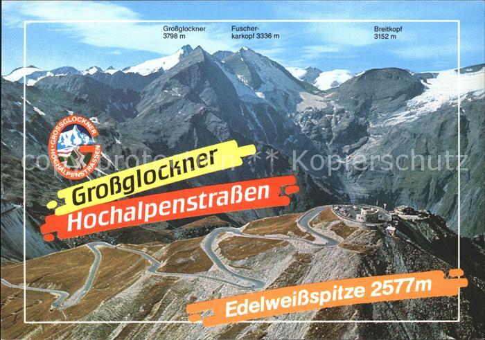 Grossglockner Hochalpenstrasse Edelweissspitze Fliegeraufnahme