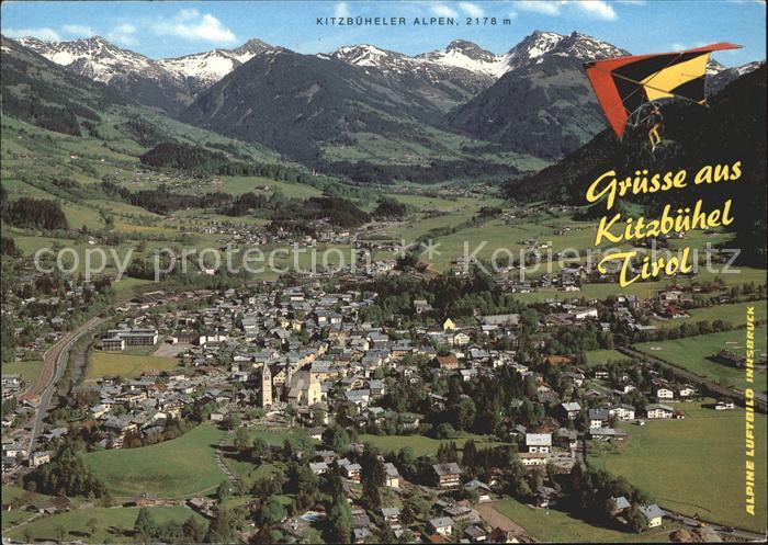 Kitzbuehel Tirol Pfarrkirche St. Andreas Fliegeraufnahme