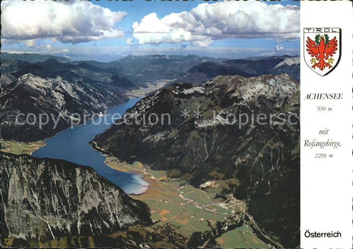 Achensee Rofangebirge Fliegeraufnahme
