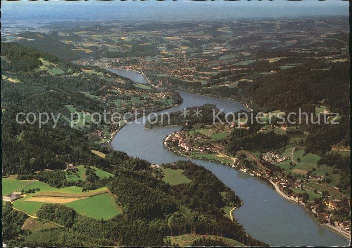 Struden Donautal Grein St. Nicola Fliegeraufnahme