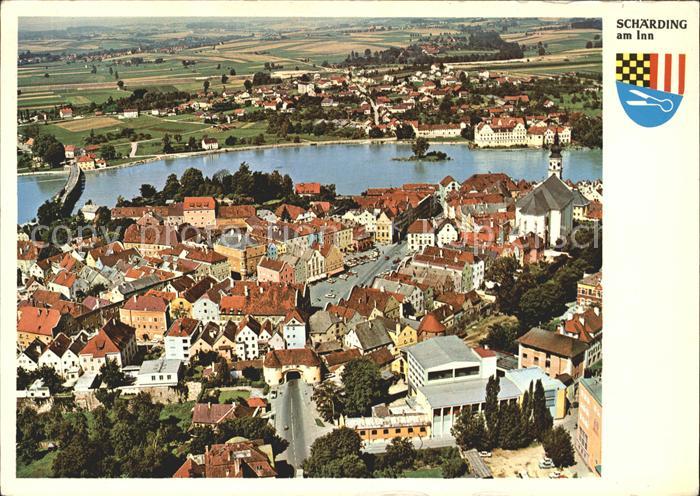 Schaerding Fliegeraufnahme Stadtplatz Neuhaus