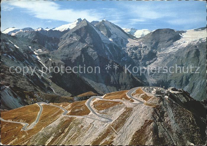 Grossglockner Hochalpenstrasse Parkplatz Edelweissspitze Fuscher Toerl Fliegerau