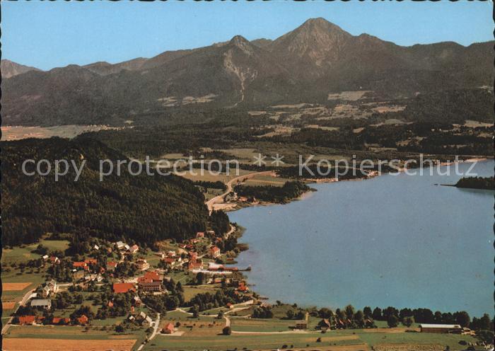 Egg Faakersee Fliegeraufnahme
