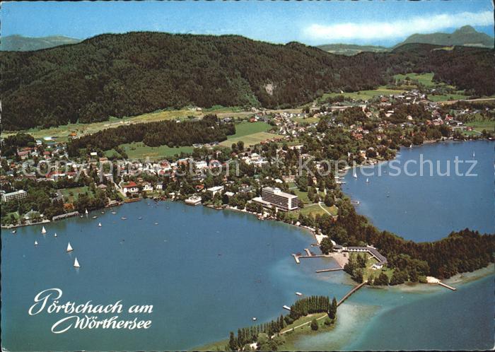 Poertschach Woerthersee Fliegeraufnahme