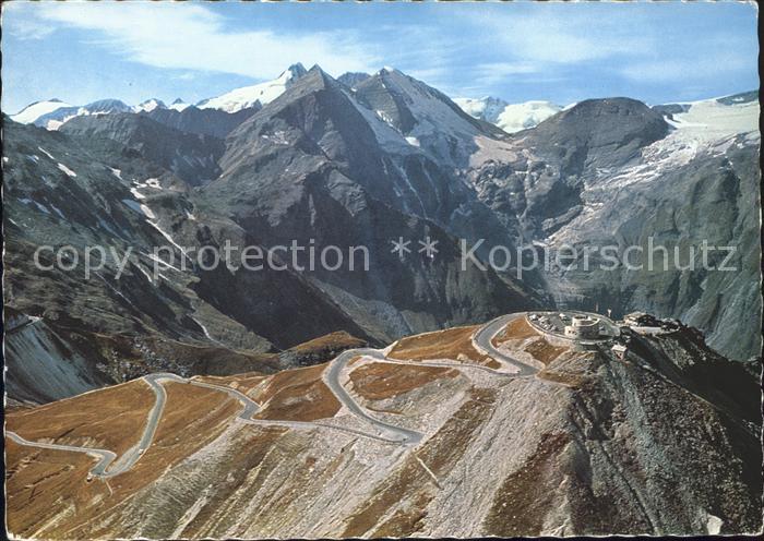 Grossglockner Hochalpenstrasse Parkplatz Edelweissspitze Fuscher Toerl Fliegerau