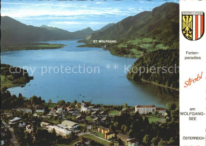 Strobl Wolfgangsee Schafberg Zwoelferhorn Fliegeraufnahme