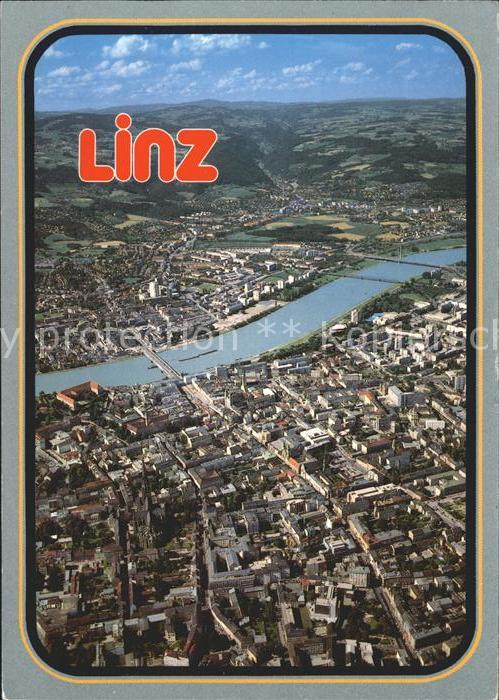 Linz Donau Fliegeraufnahme