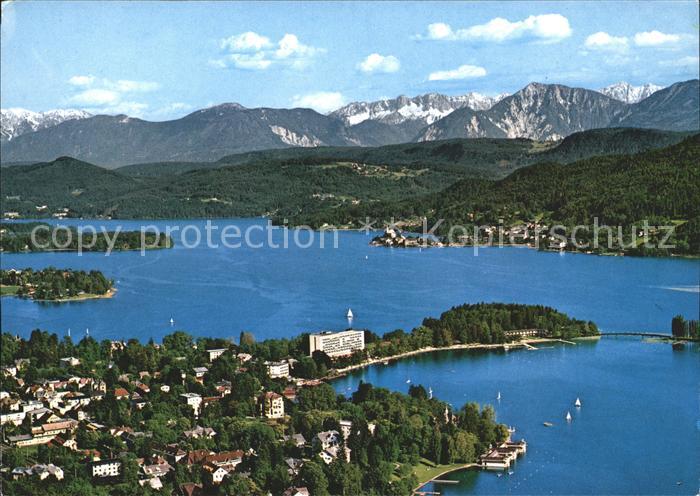 Poertschach Woerthersee Karawanken Fliegeraufnahme