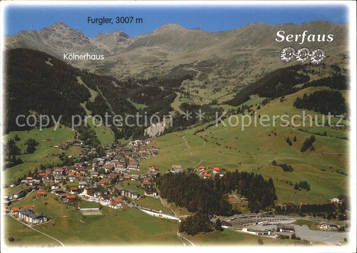 Serfaus Tirol Koelnerhaus Furgler Fliegeraufnahme