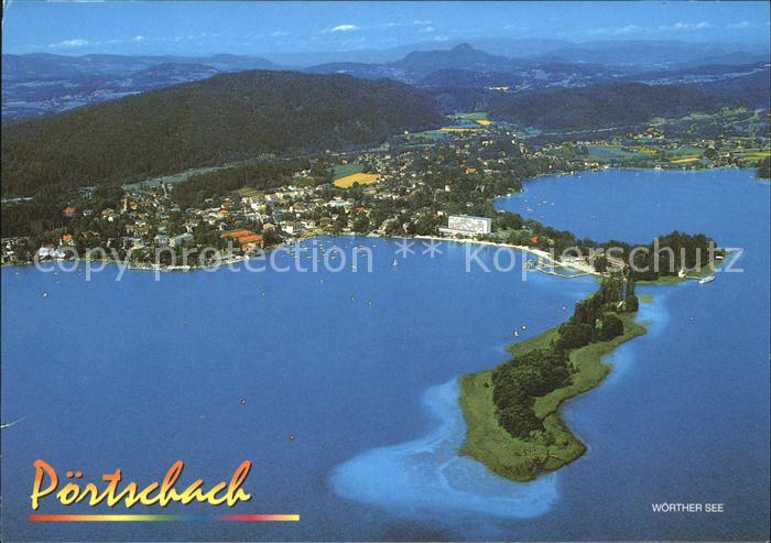 Poertschach Woerthersee Fliegeraufnahme