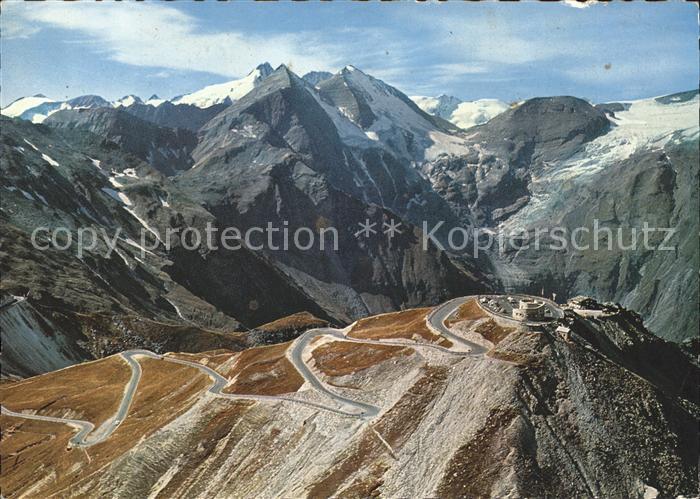 Grossglockner Hochalpenstrasse Parkplatz Edelweissspitze Fuschertoerl Fliegerauf