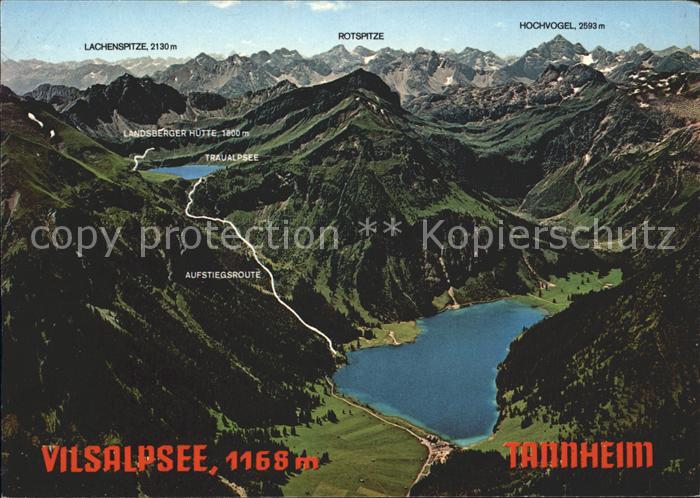 Tannheim Tirol Vilsalpsee Fliegeraufnahme