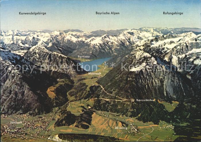 Achensee Achenseegebiet Wiesing Maurach Jenbach Fliegeraufnahme