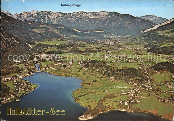 Bad Goisern Salzkammergut Goisertal Steeg Untersee Hallstaetter-See Fliegeraufna
