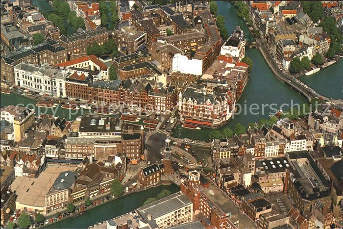 Amsterdam Niederlande Fliegeraufnahme Muenzturm Muenzplatz