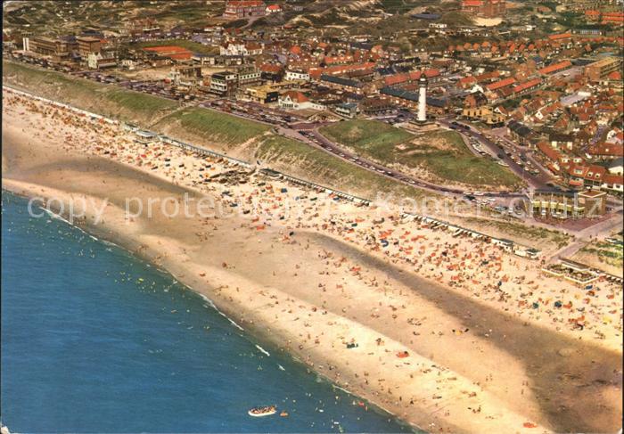 Egmond aan Zee Leuchtturm Fliegeraufnahme
