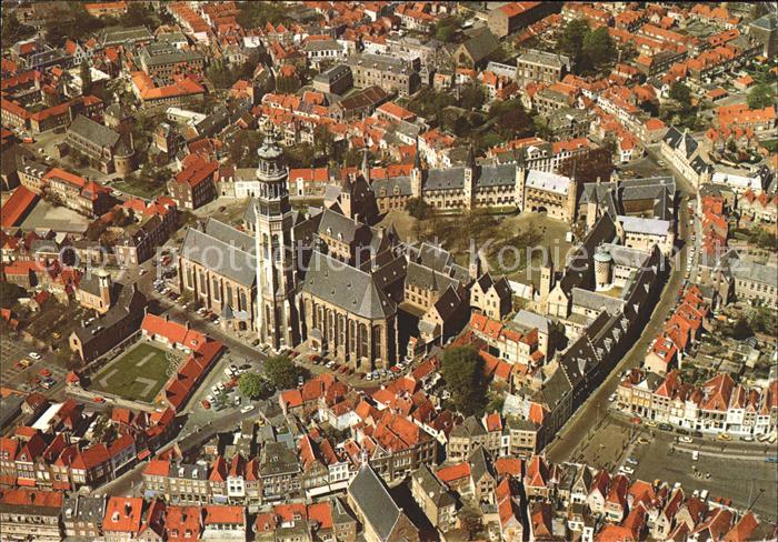 Middelburg Zeeland Fliegeraufnahme Lange Jan Abdijplein