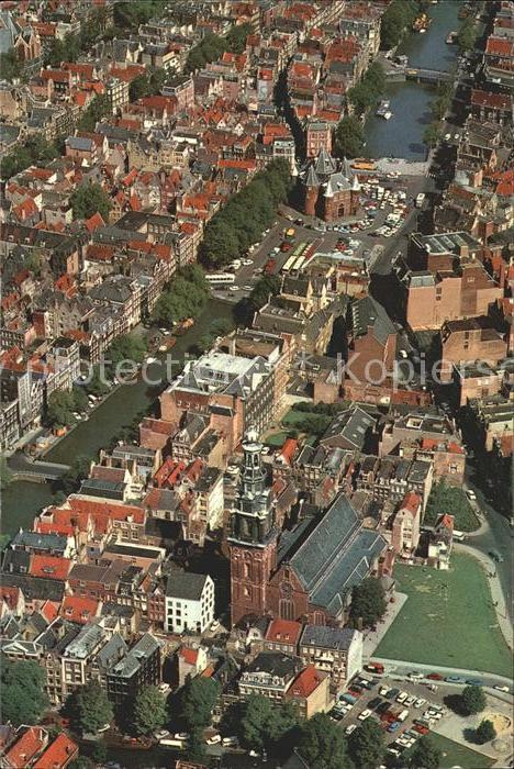 Amsterdam Niederlande Fliegeraufnahme Zuiderkerk Waage